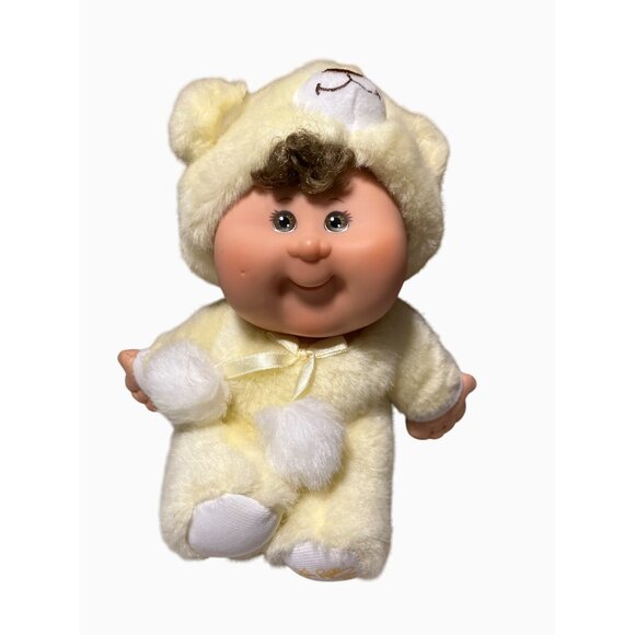 Cabbage Patch Kids Baby Doll In Yellow Bear Outfit - Picture 1 of 14